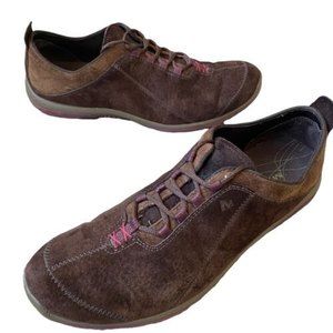 Merrell Sz 10 Ellipse Brown Suede Leather Tie Oxfords Outdoor Comfort Shoes